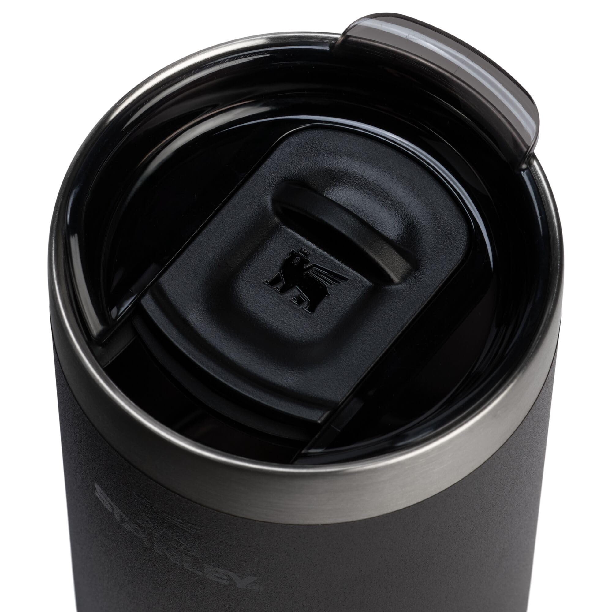 STANLEY stainless steel texture close-up showing rugged finish and long-lasting build