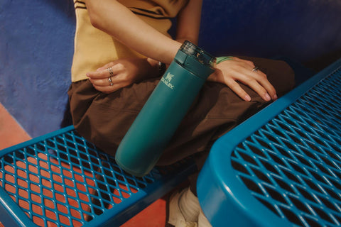 STANLEY Flowstate attached lanyard being carried for fast grab-and-go