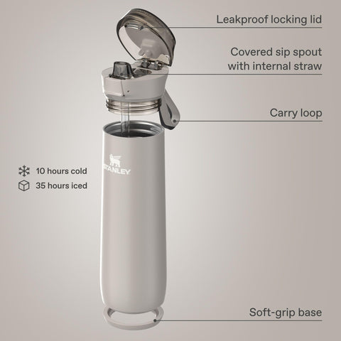 STANLEY Flowstate open spout action shot showing quick-flip ease