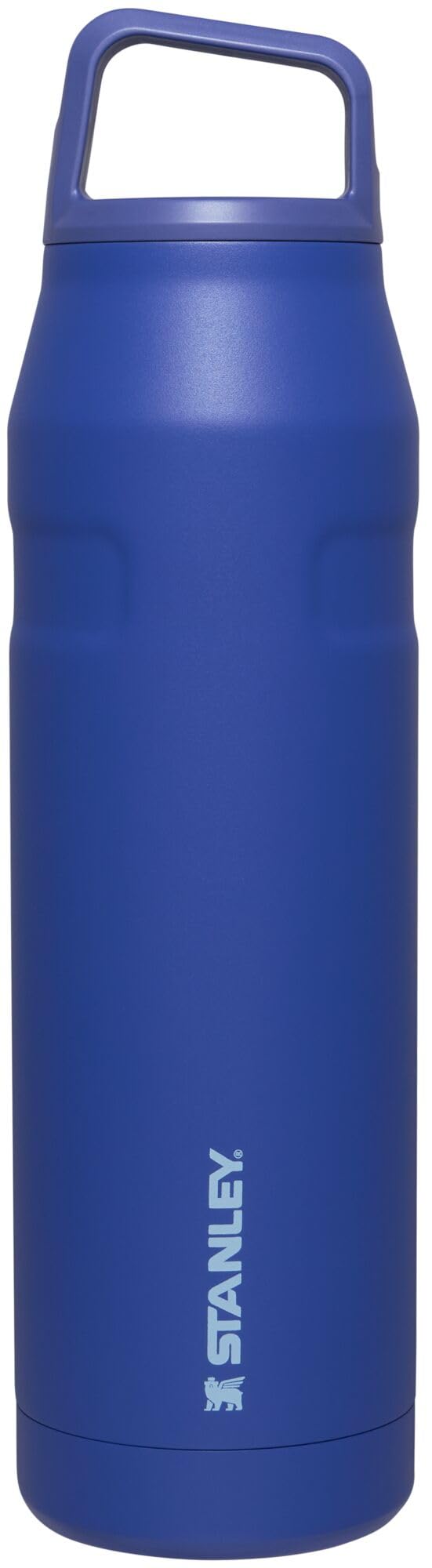 STANLEY front view of the bottle showing label and lapis color and secure seal