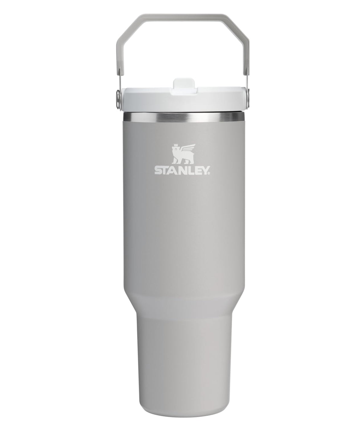 STANLEY IceFlow 2.0 front view showcasing ash color and 40 oz size for durable hydration