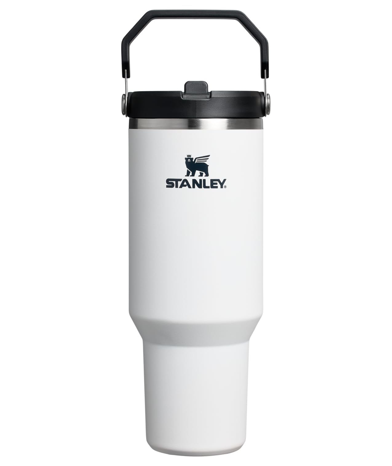 STANLEY front view of IceFlow 2.0 Chalk showing durable recycled stainless steel
