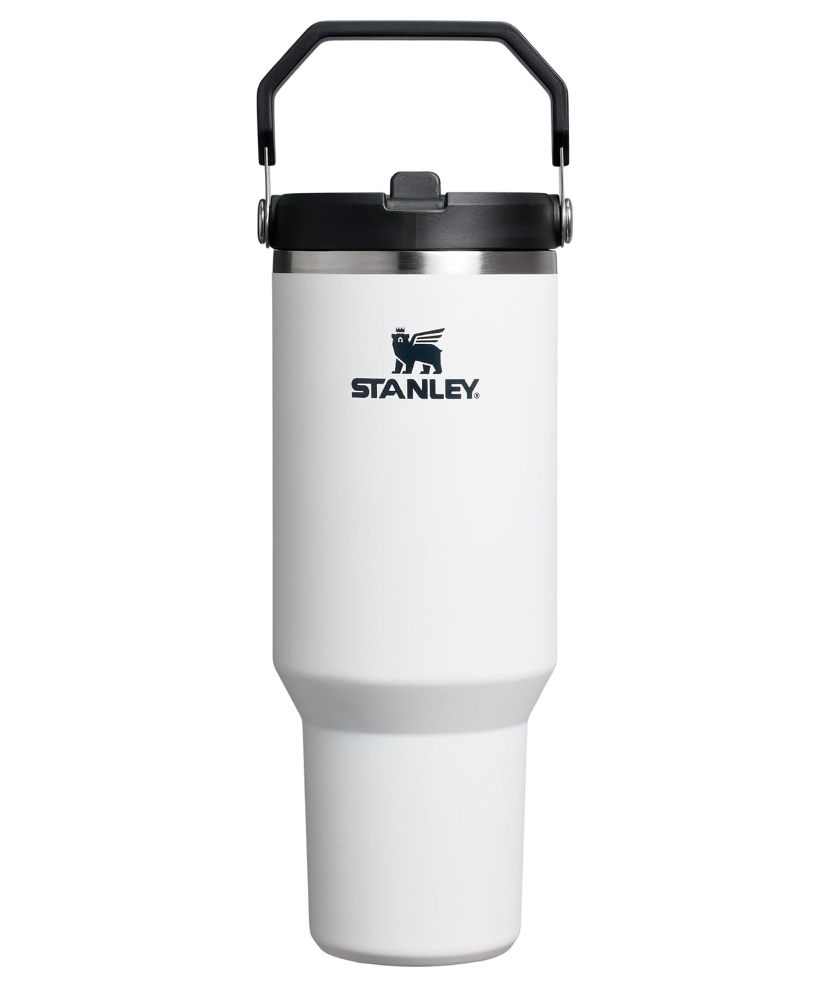 STANLEY front view of IceFlow 2.0 Chalk showing durable recycled stainless steel