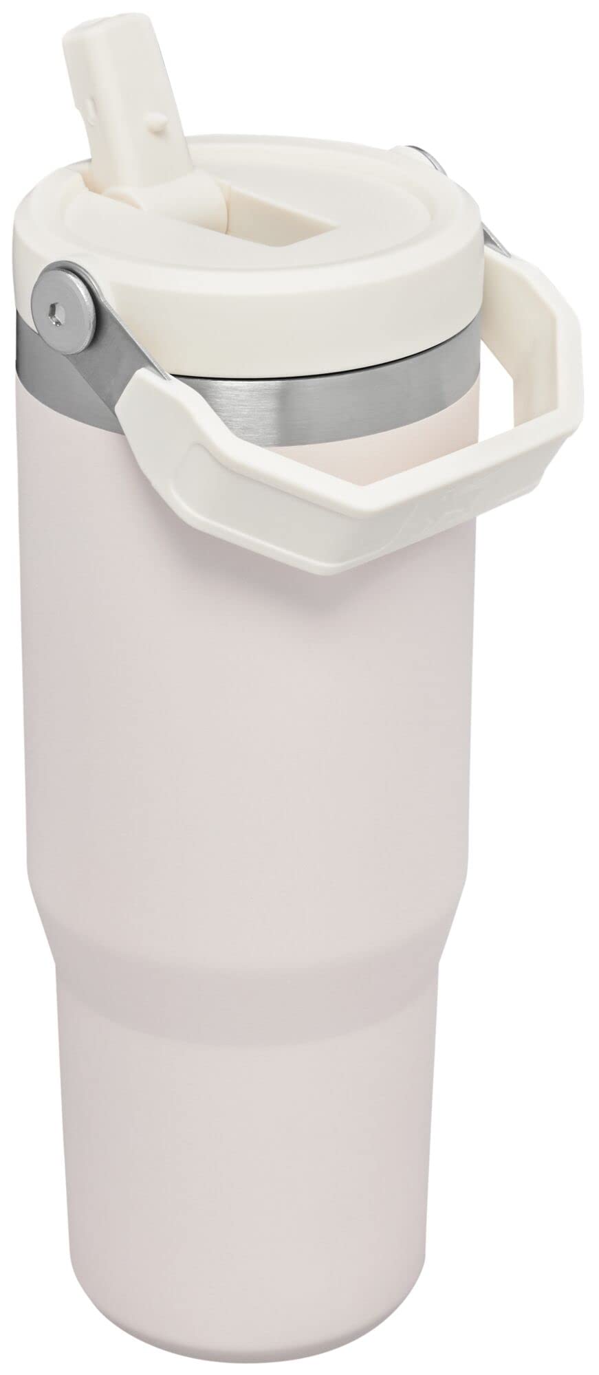STANLEY IceFlow flip straw open while sipping, fast one-handed access and spill control
