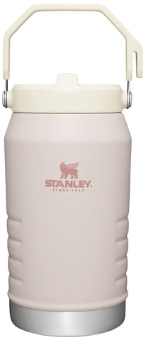 Stanley IceFlow front view showing rose quartz finish and capacity benefit