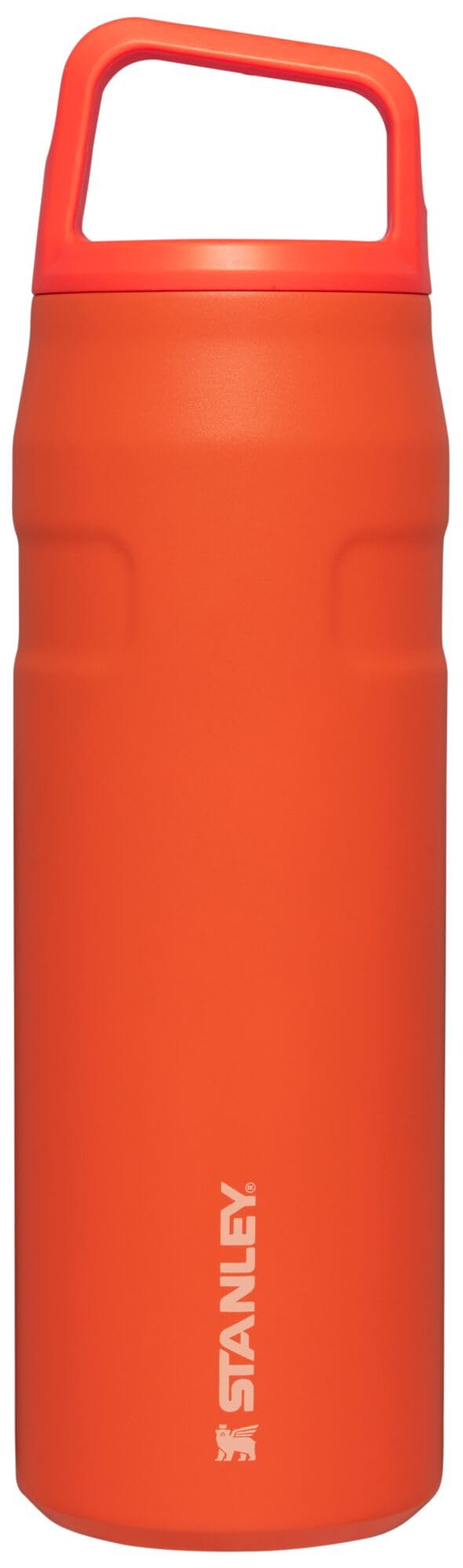 STANLEY IceFlow front view showing tigerlily finish and easy-grip benefit