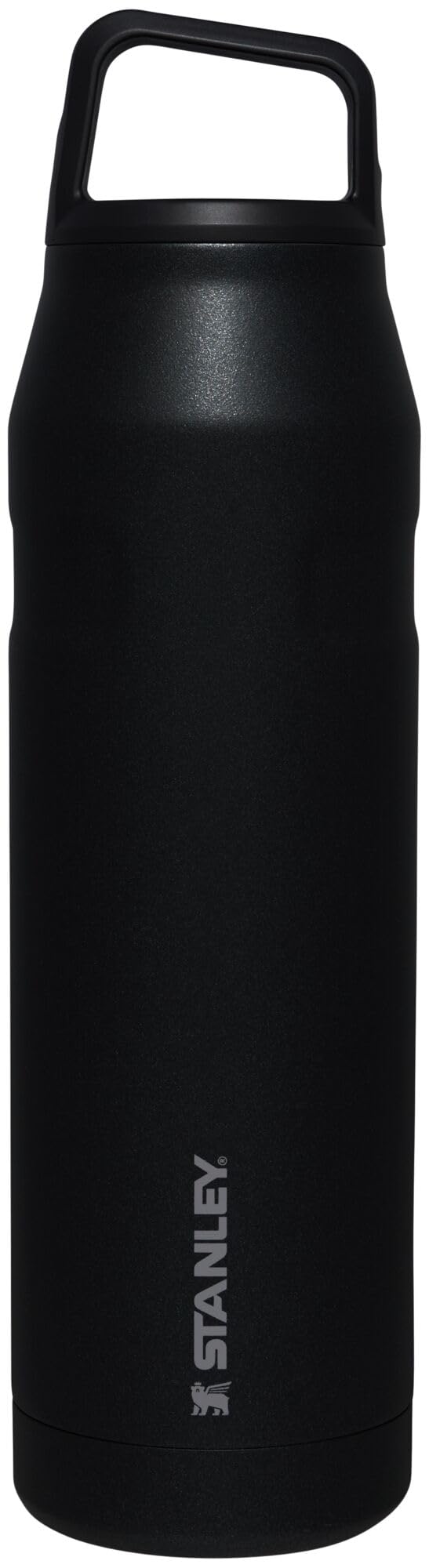 STANLEY bottle front view showing black glimmer finish and capacity