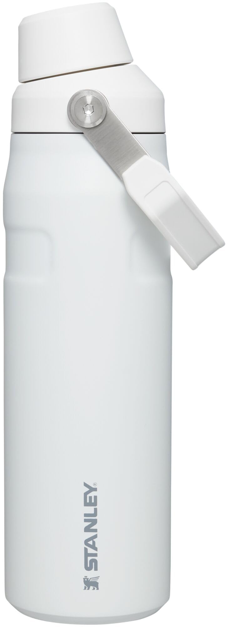 STANLEY front view of IceFlow Polar bottle showing compact lightweight design and portability