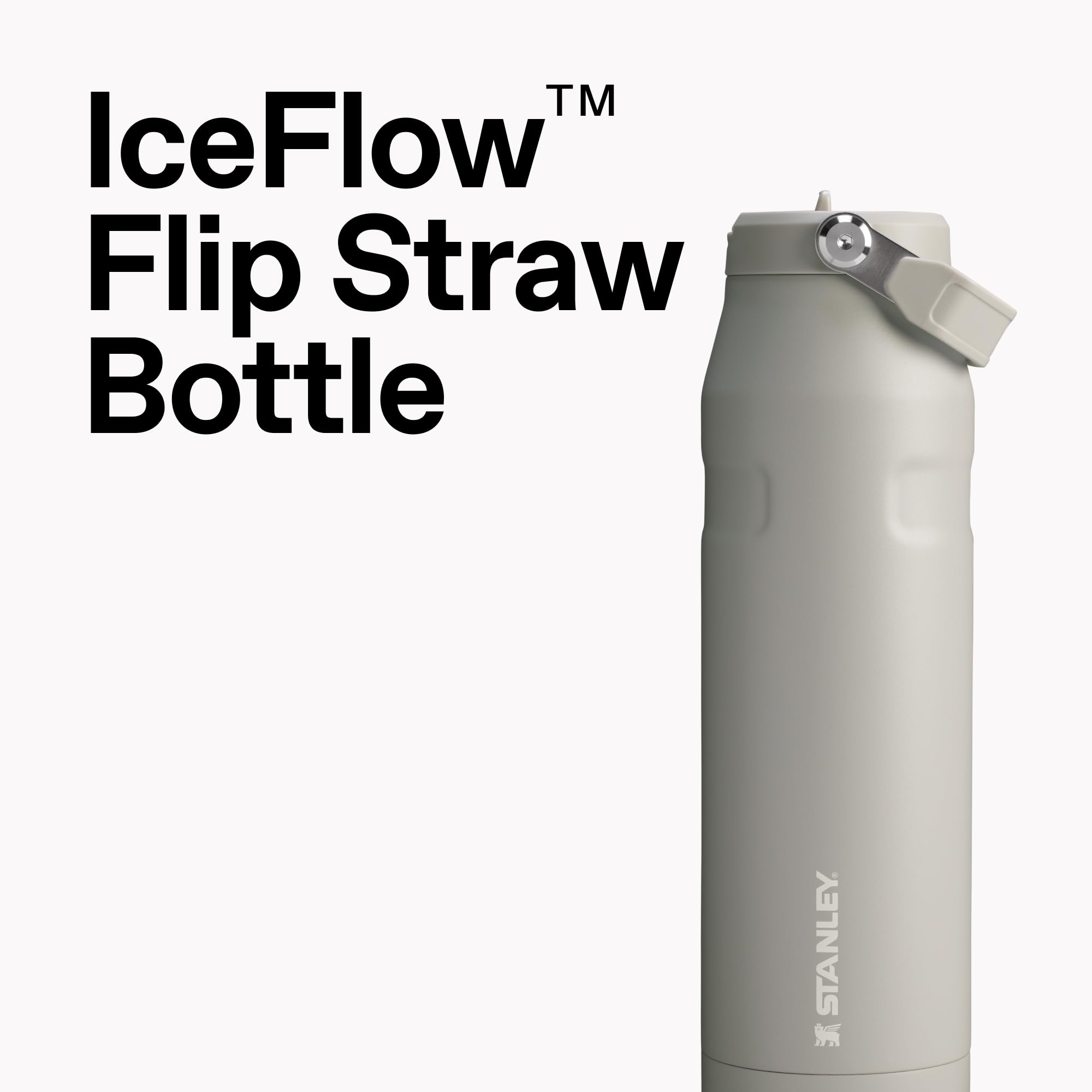 STANLEY bottle side profile in car cupholder showing travel friendly size benefit
