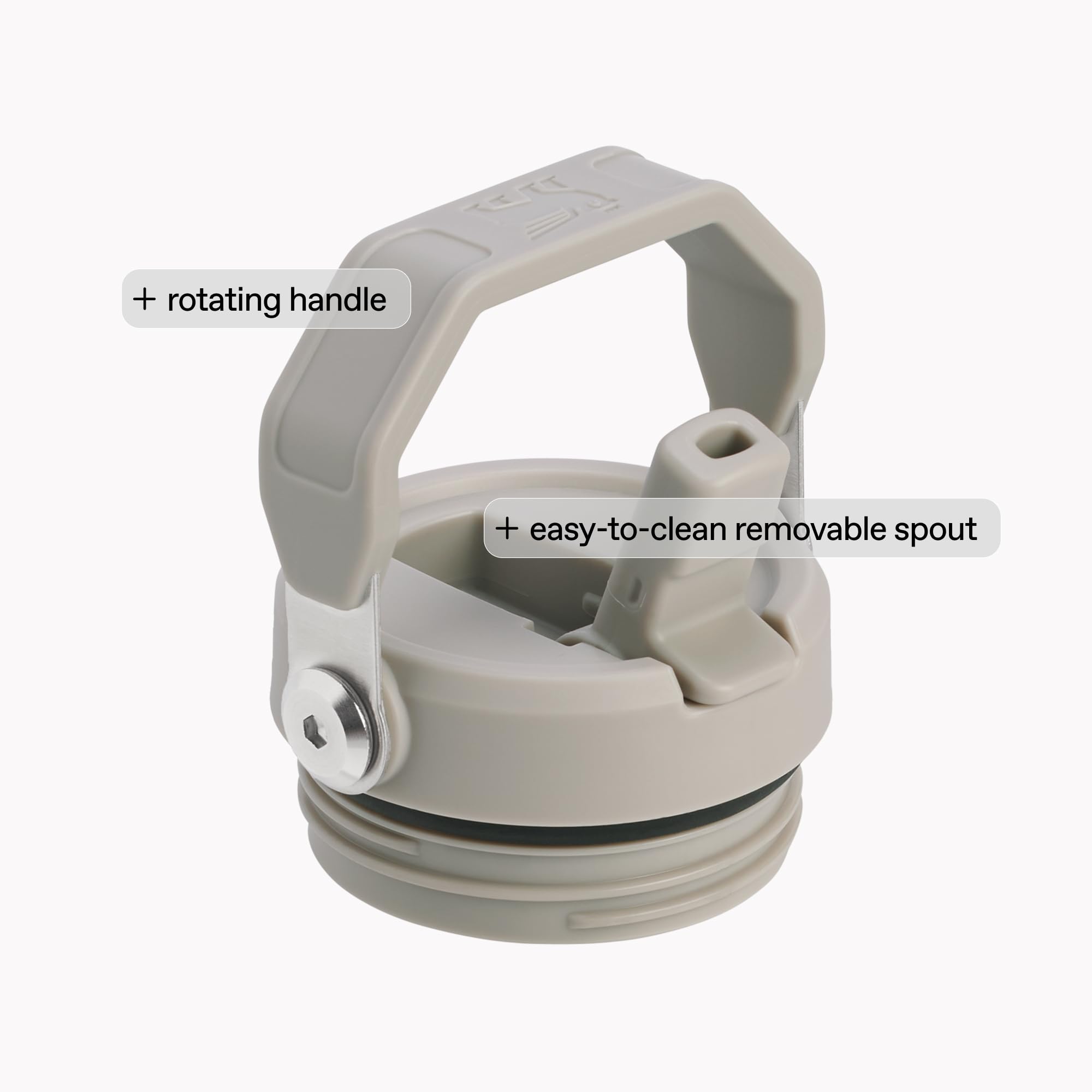 STANLEY bottle held in hand to show 24 oz scale and comfortable carry benefit