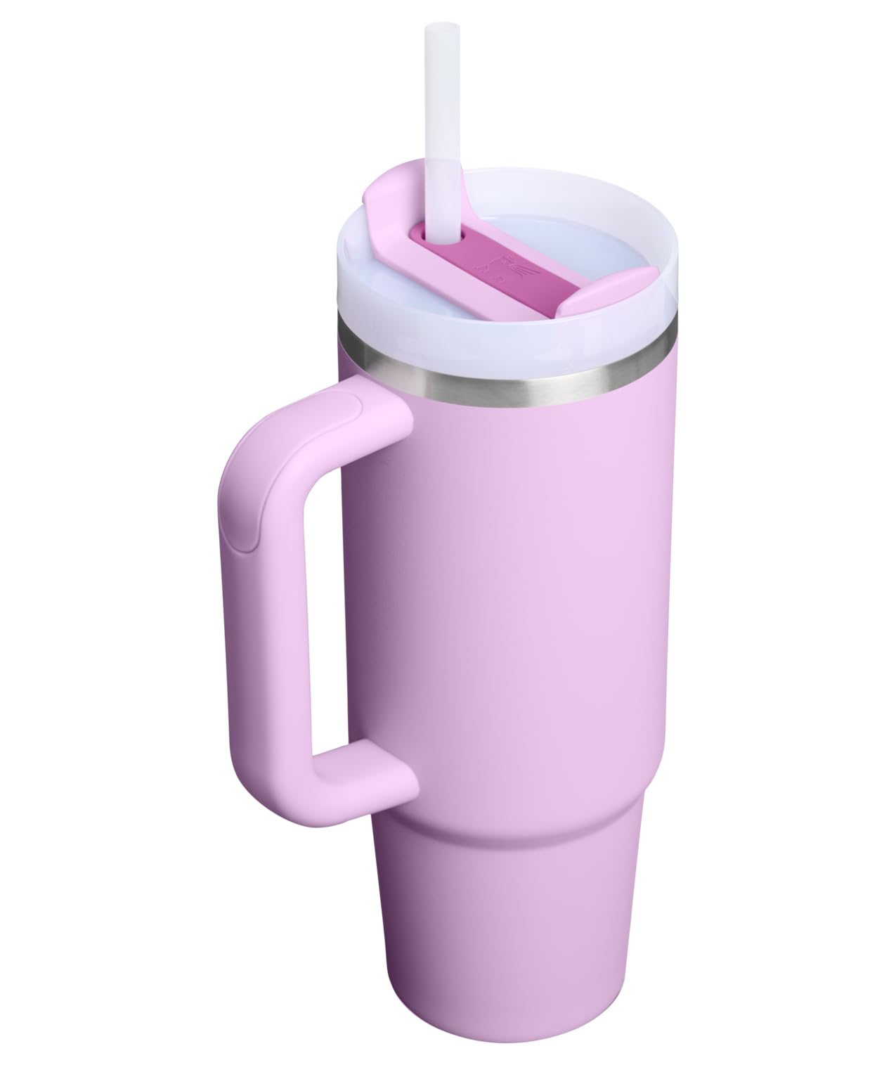 STANLEY FlowState lid rotating between straw, drink, and full-cover positions