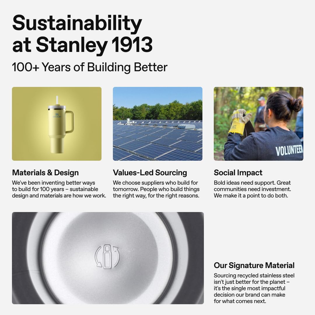STANLEY on a porch table in lifestyle shot showcasing everyday hydration benefit