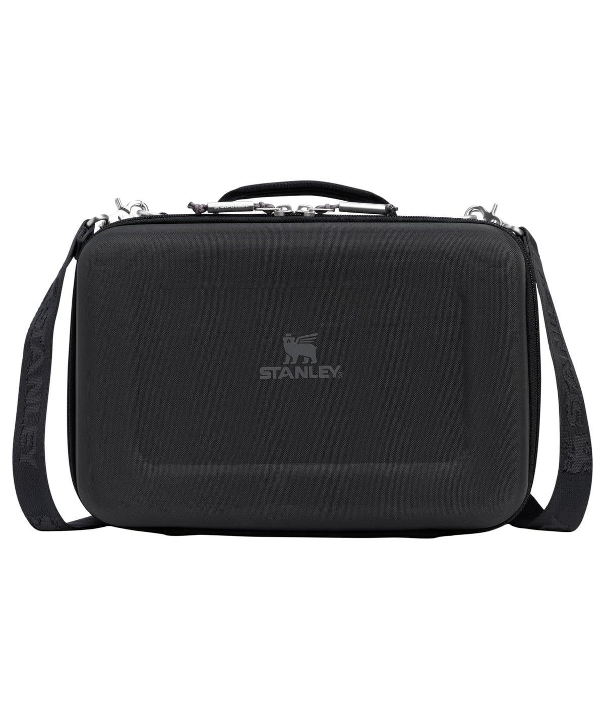 STANLEY front view of midi lunch box showing sleek neutral exterior and zip closure