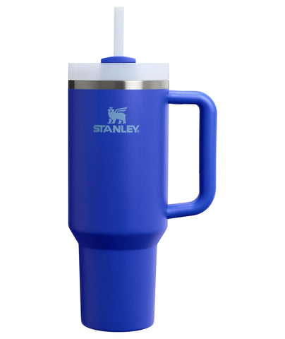 STANLEY Quencher front view in cobalt showing durable insulated design and brand benefit
