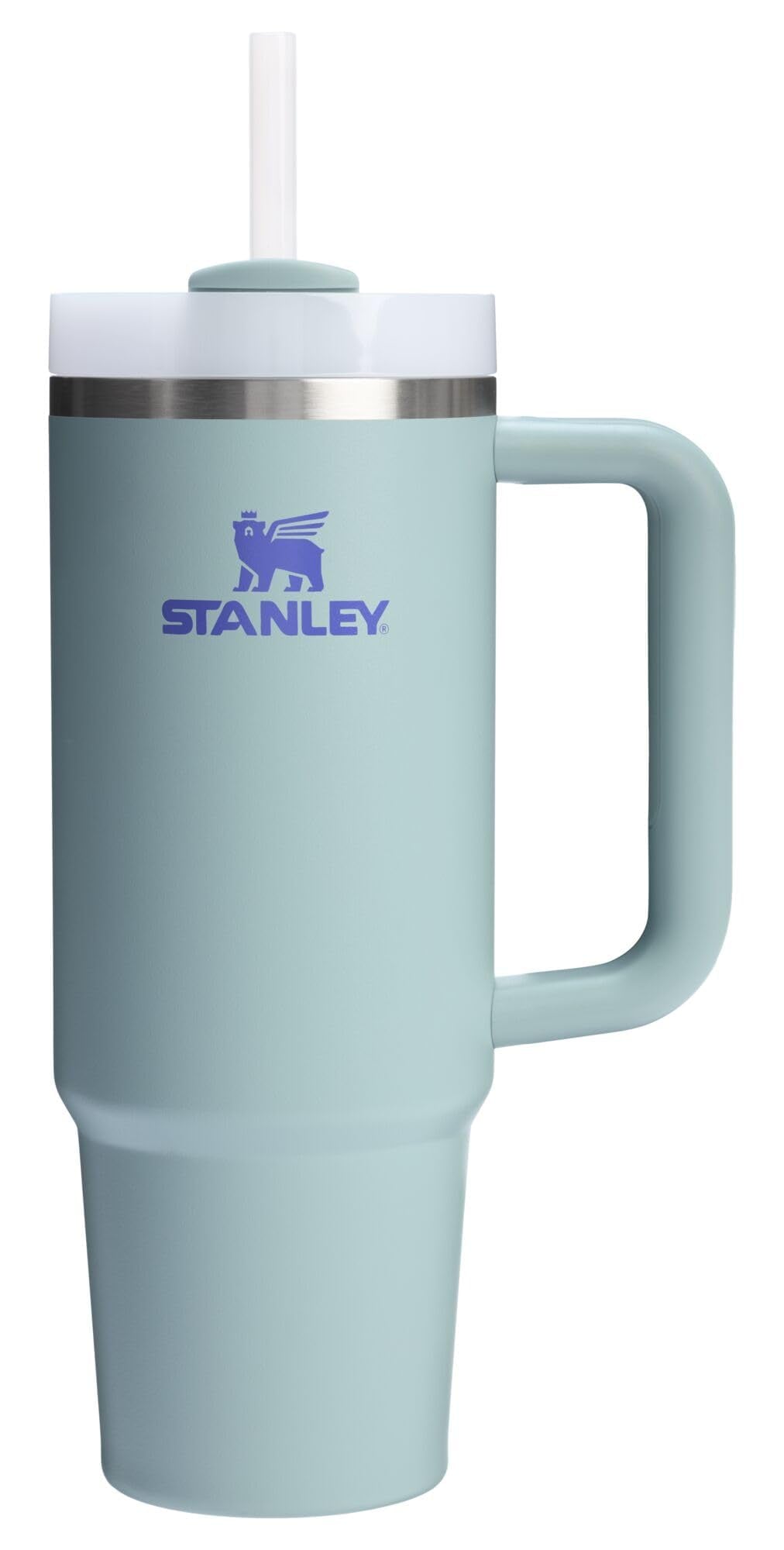 STANLEY Quencher blue cactus front view showing insulated cup and color appeal