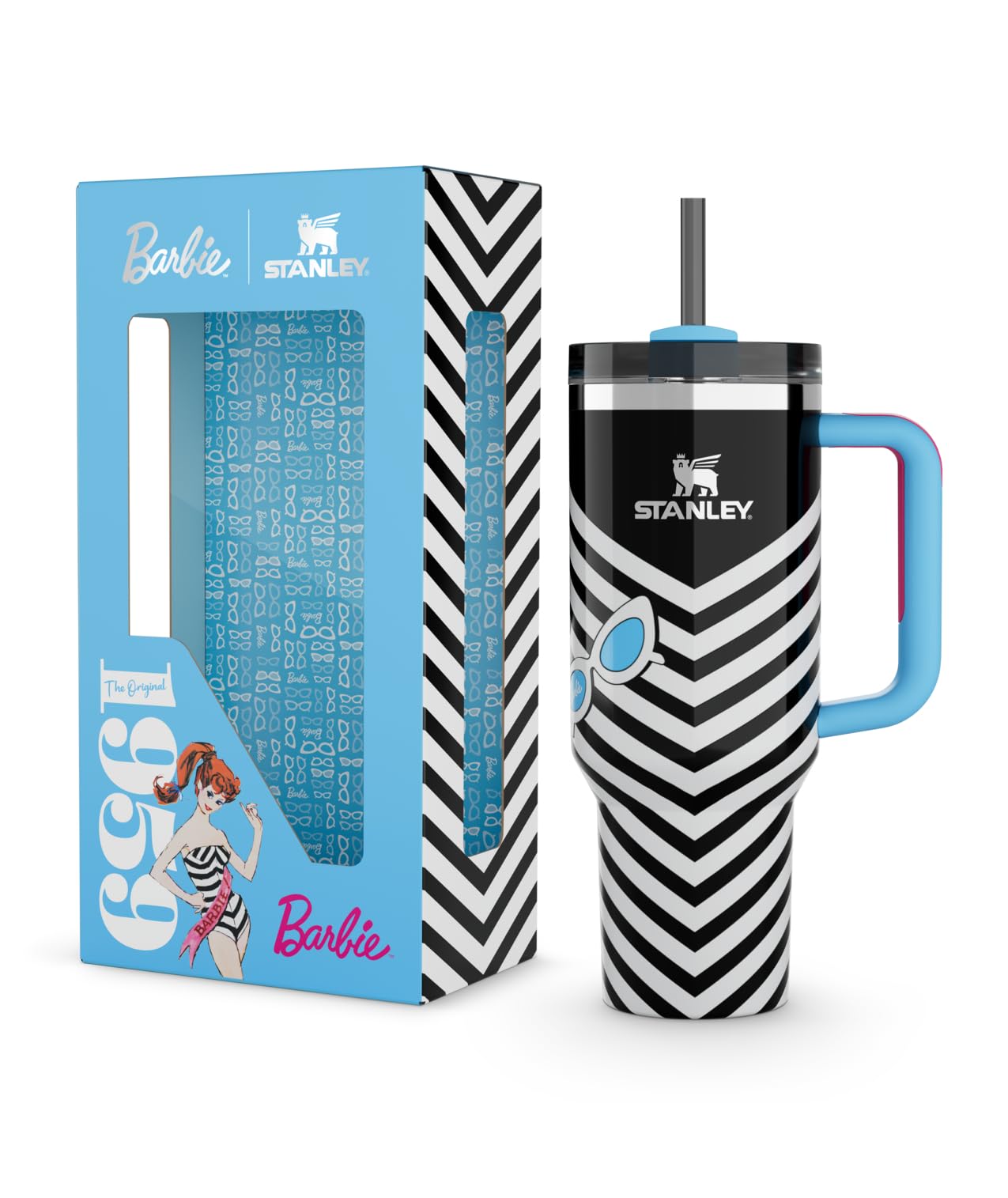 STANLEY Quencher front view showing chevron print and bold accents for standout style