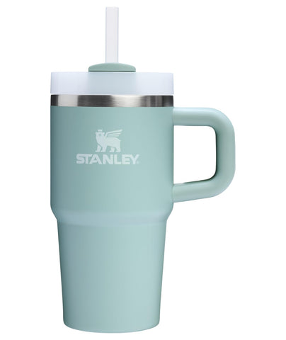 STANLEY front view of seafoam tumbler shows durable design and stylish color