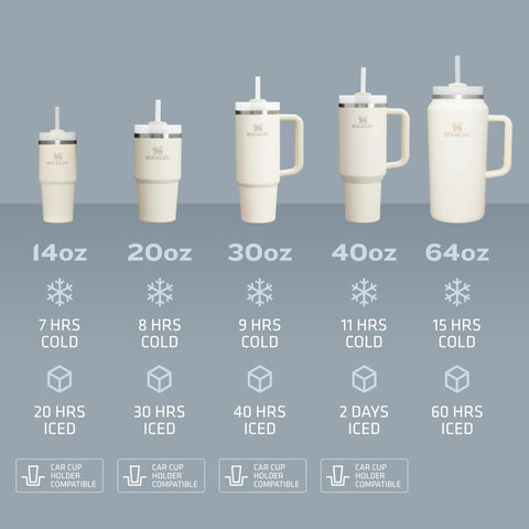 STANLEY 20 oz beside a smartphone showing compact, everyday scale