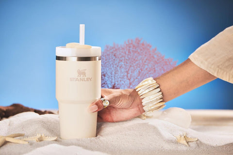 STANLEY cream finish texture close-up highlighting scratch-resistant surface