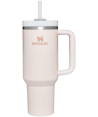 STANLEY Quencher front view showing rose quartz finish and capacity benefit