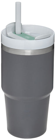 STANLEY FlowState lid close-up showing rotating cover and secure drinking positions for convenience