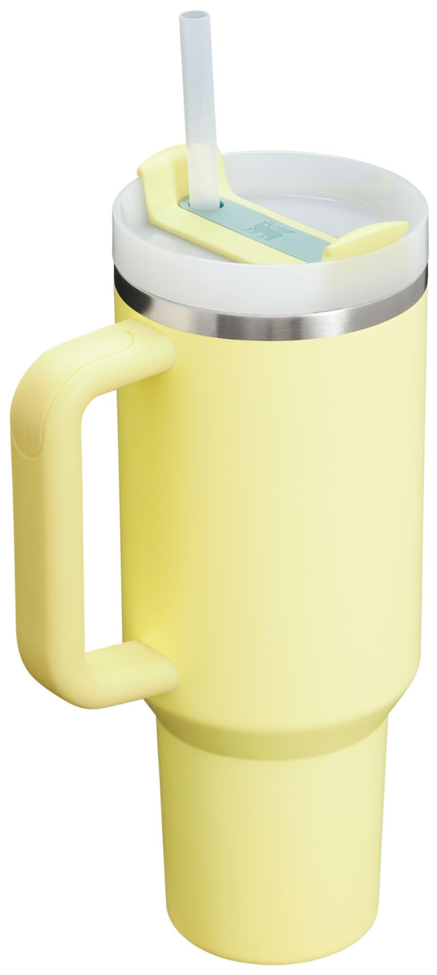 STANLEY FlowState lid detail showing rotating cover and durable seal