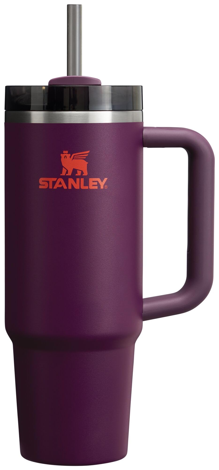 STANLEY Quencher front view showing plum finish and brand reliability