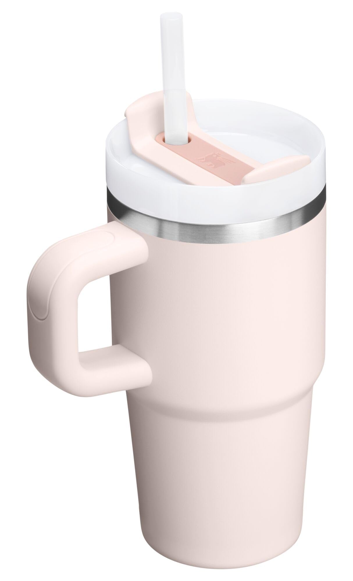 STANLEY FlowState lid close-up showing rotating cover and easy-open mechanism benefit