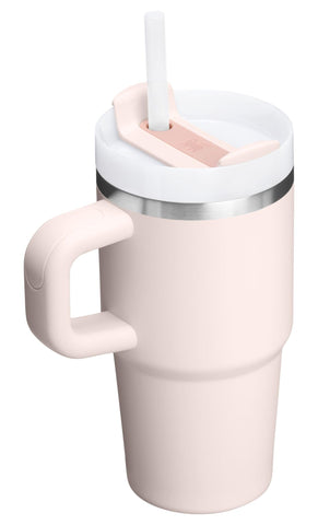 STANLEY FlowState lid close-up showing rotating cover and easy-open mechanism benefit