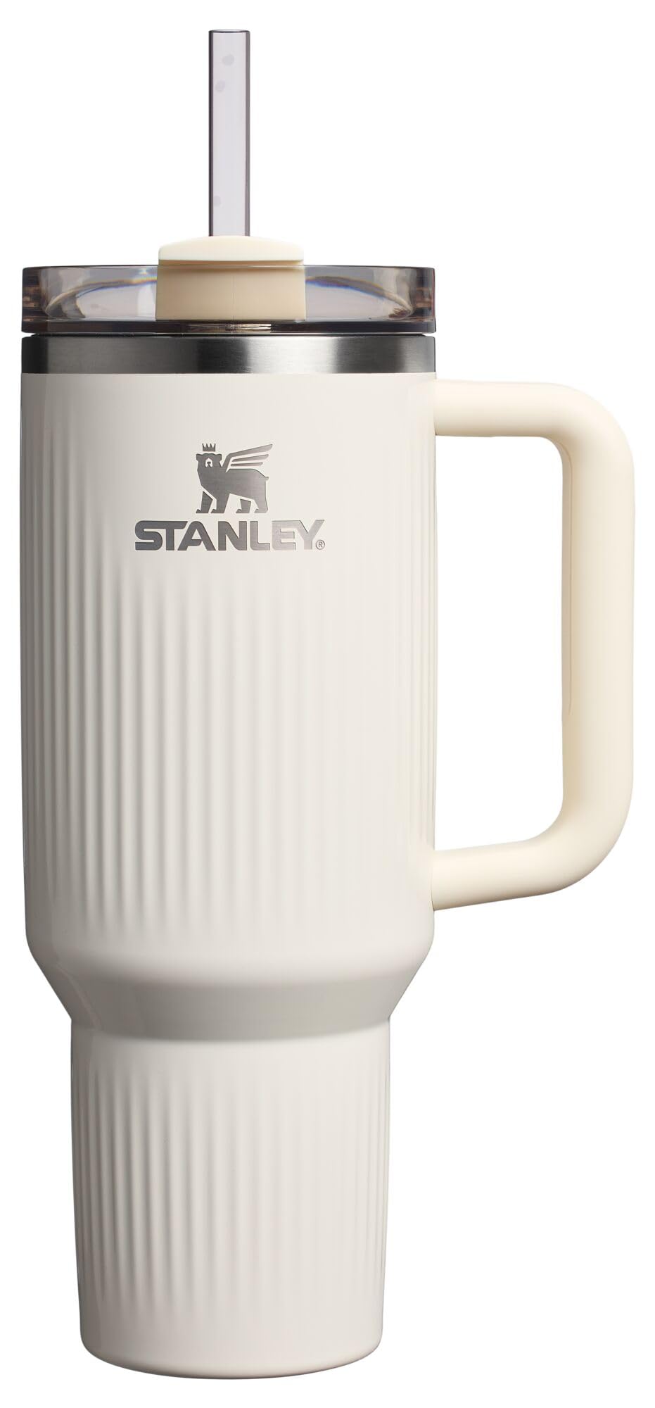STANLEY Quencher front view showing size and handle for easy carry
