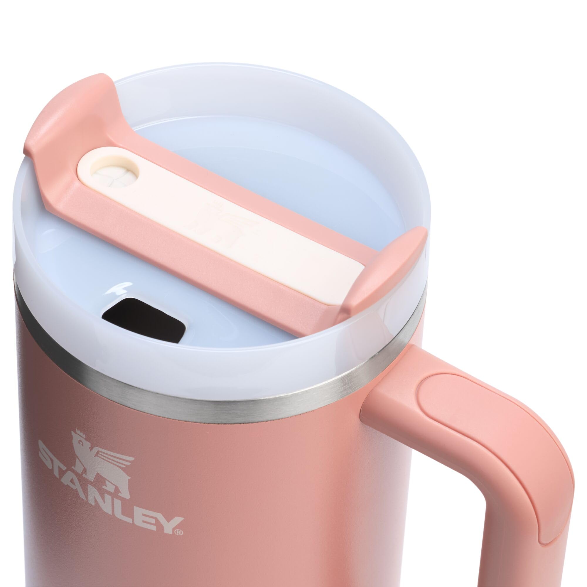 STANLEY Quencher side handle detail for comfortable carrying and secure grip