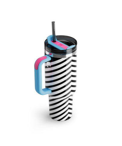 STANLEY chevron pattern and color accents highlighting retro design detail