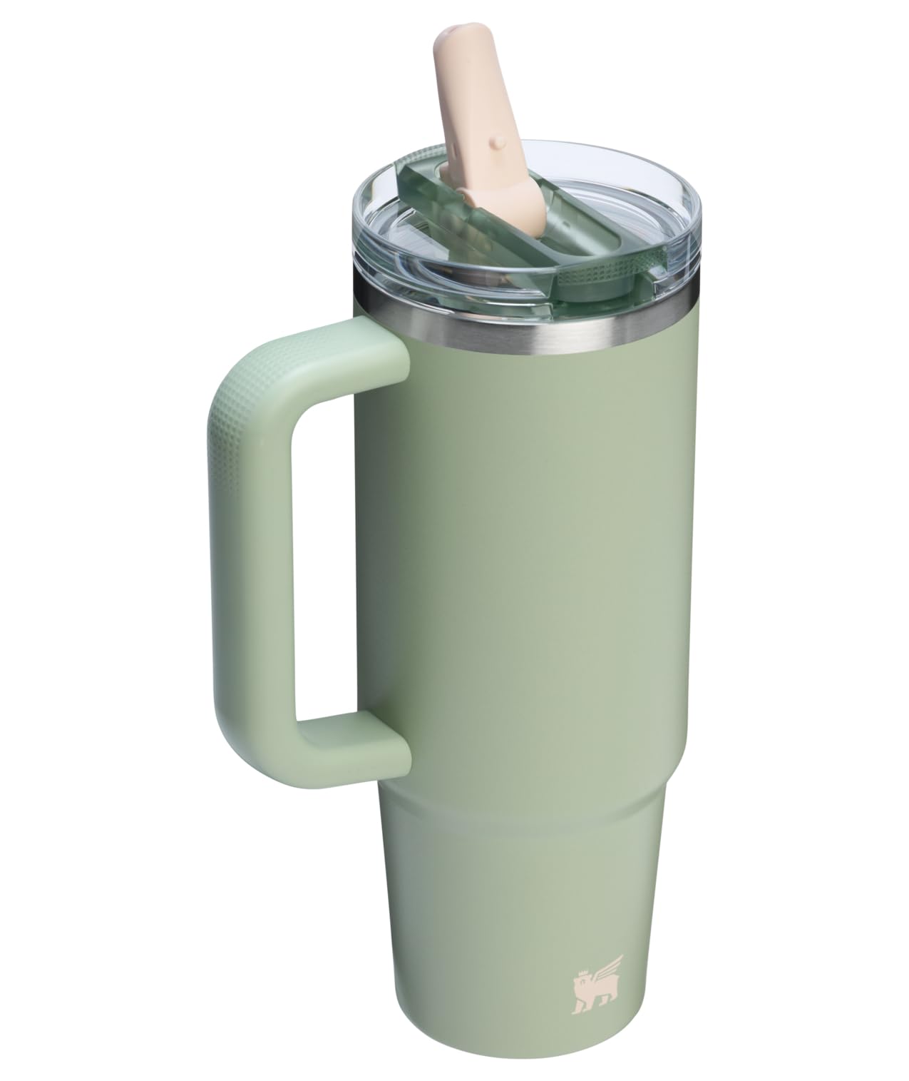 STANLEY flip-straw in use demonstrating quick one-handed sip convenience and spill control