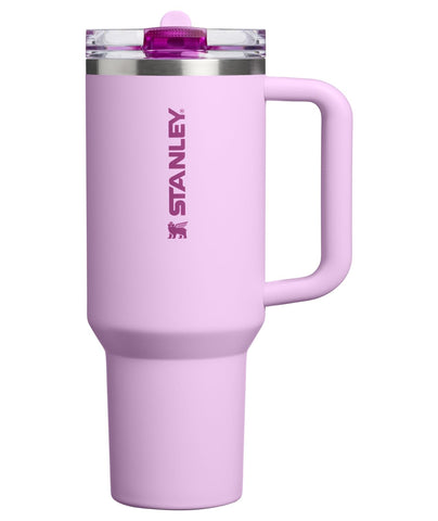 STANLEY Quencher front view showing Soft Orchid finish and capacity benefit