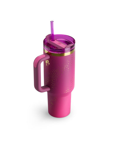 STANLEY handle and lid detail showing comfort-grip and user-friendly carry benefit