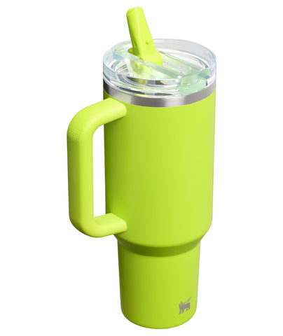 STANLEY ProTour flip straw lid detail showing leakproof mechanism and easy sipping