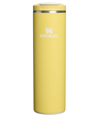 STANLEY Transit mug front view shows daffodil color and compact design for easy carrying