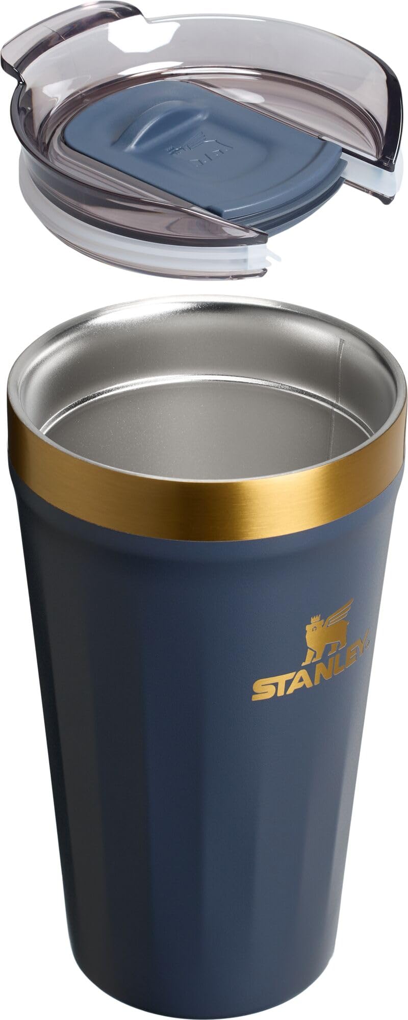 STANLEY tumbler in use at backyard grill showing cold-drink convenience