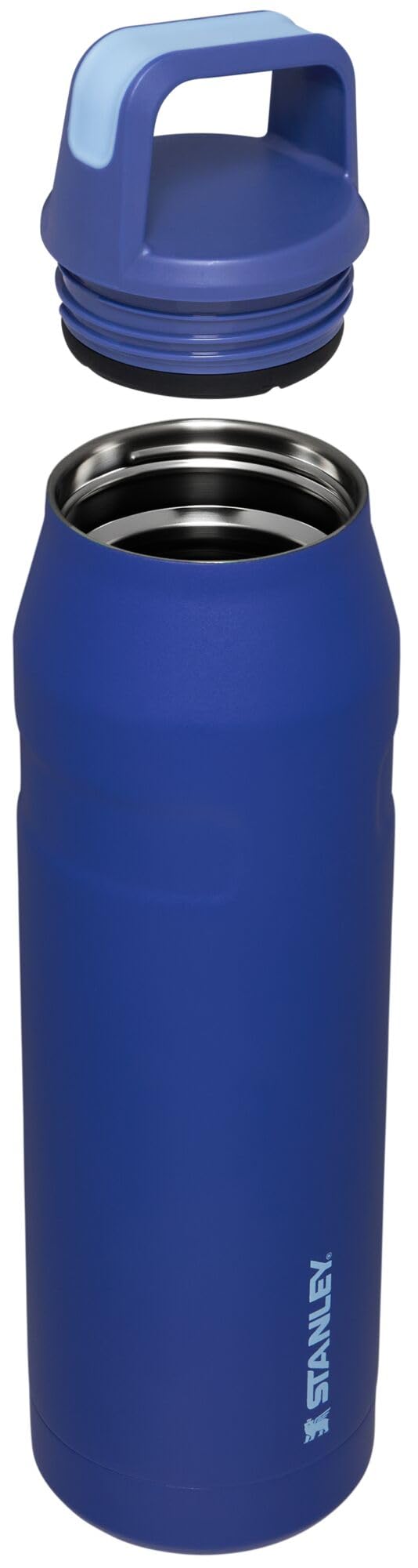 STANLEY wide mouth filled with ice demonstrating easy filling and longer cold retention