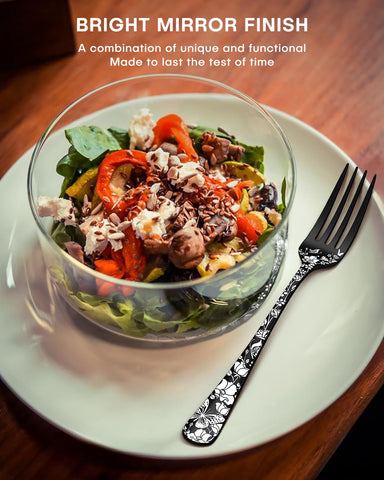 Stapava flatware in use at a dining table, creates cohesive modern place setting