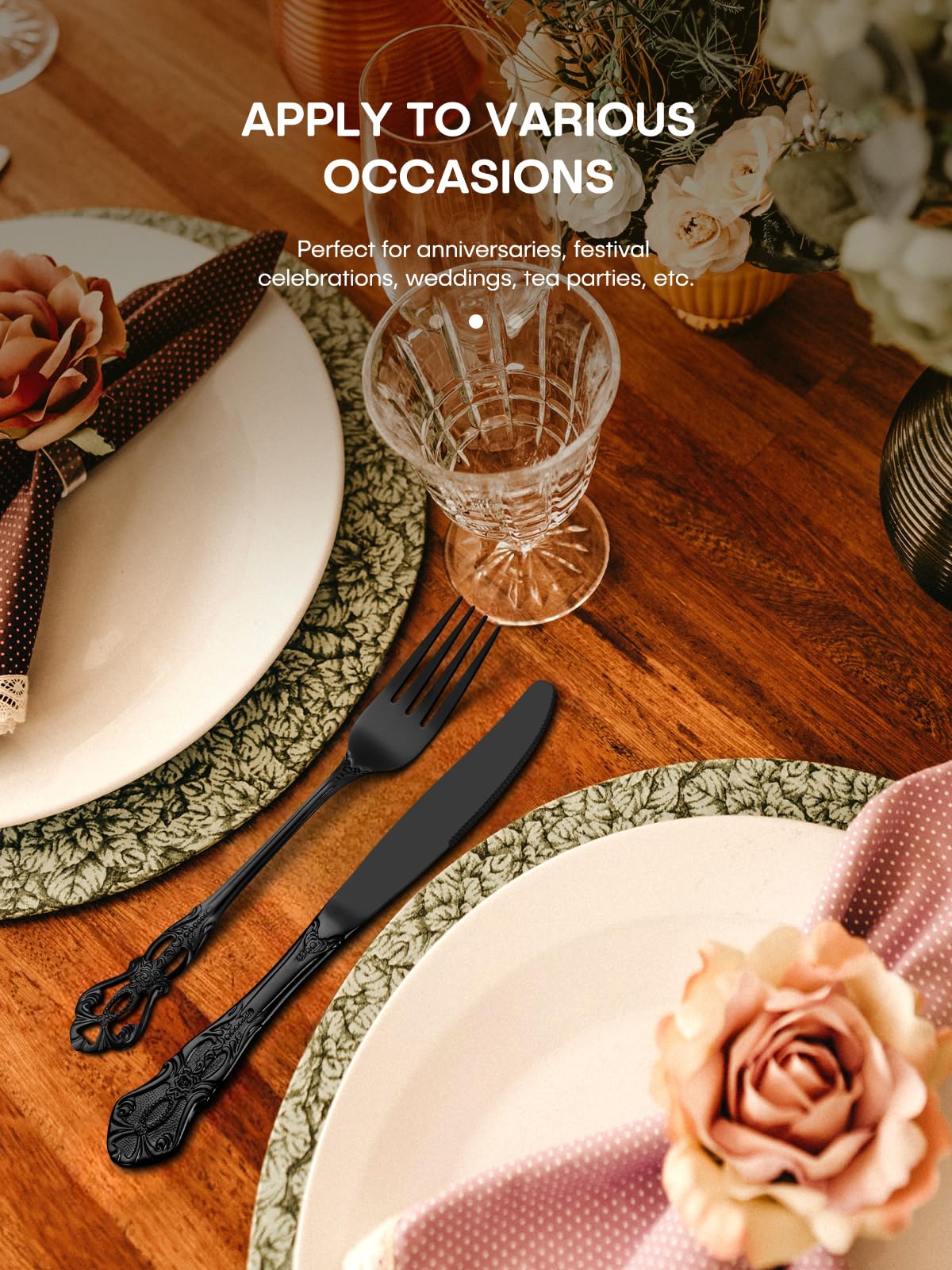 Stapava lifestyle table setting with flatware and dinnerware for an elegant meal presentation