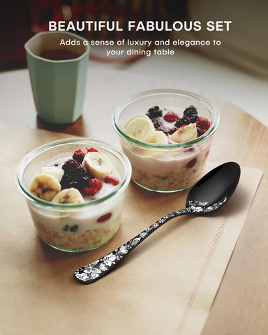 Stapava utensils beside a coffee cup for scale, demonstrates size and balance