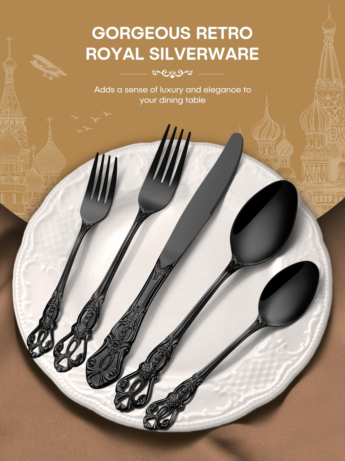 Stapava stacked forks spoons in holder showing organized storage and durable construction