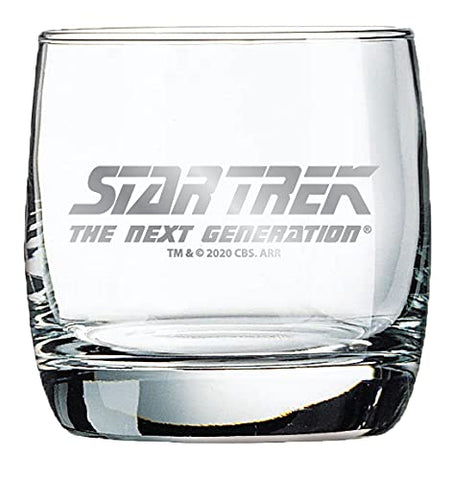Star Trek glasses on shelf in retail box ideal for gifting and display presentation