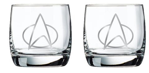 Star Trek glass front packaging showing set in retail box and attractive display