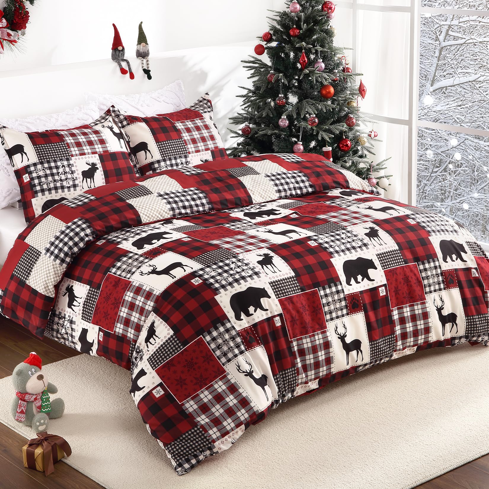 STARBEDIA folded duvet cover packaging and label showing neat storage and gift-ready benefit