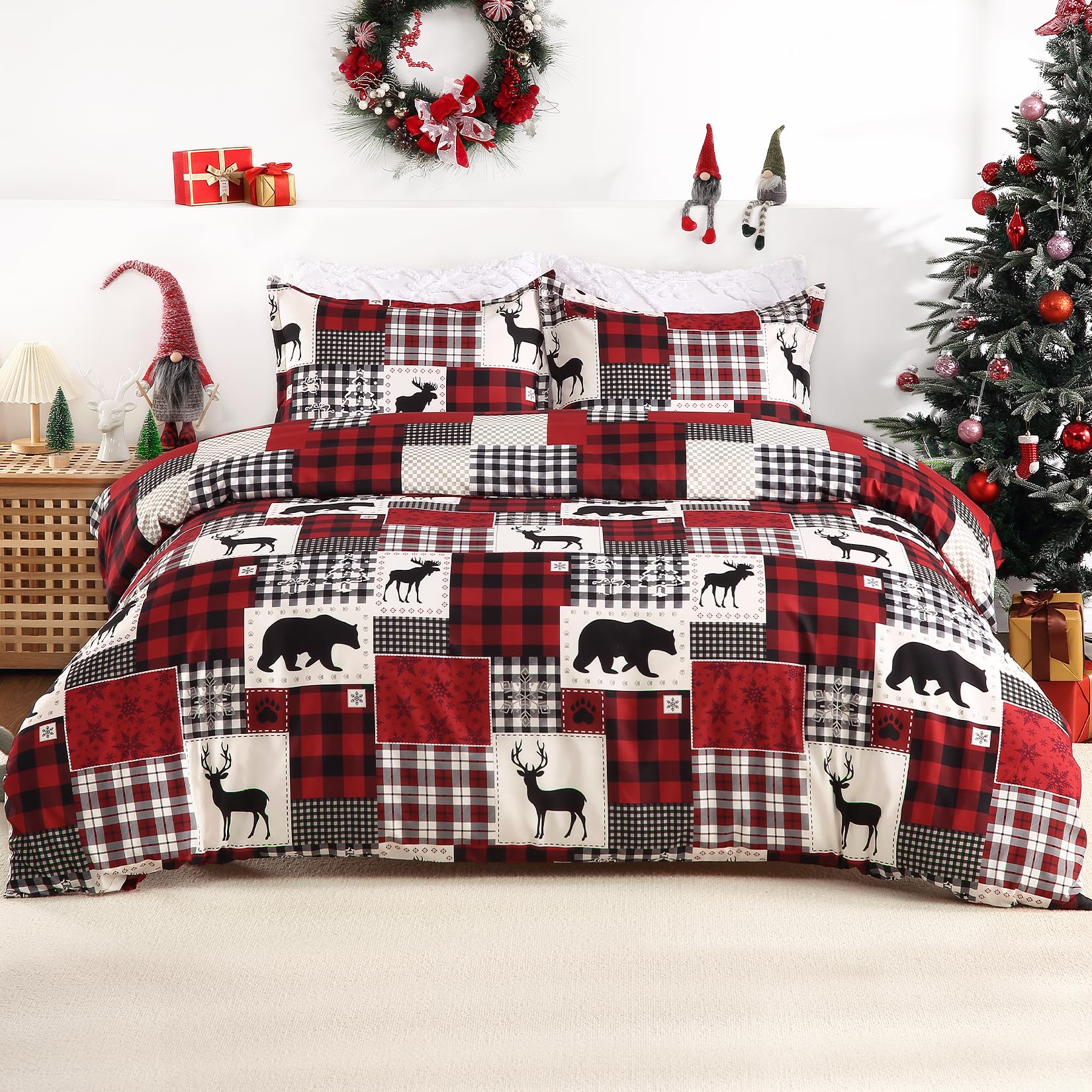 STARBEDIA queen duvet on bed showing scale and accurate sizing for proper fit benefit