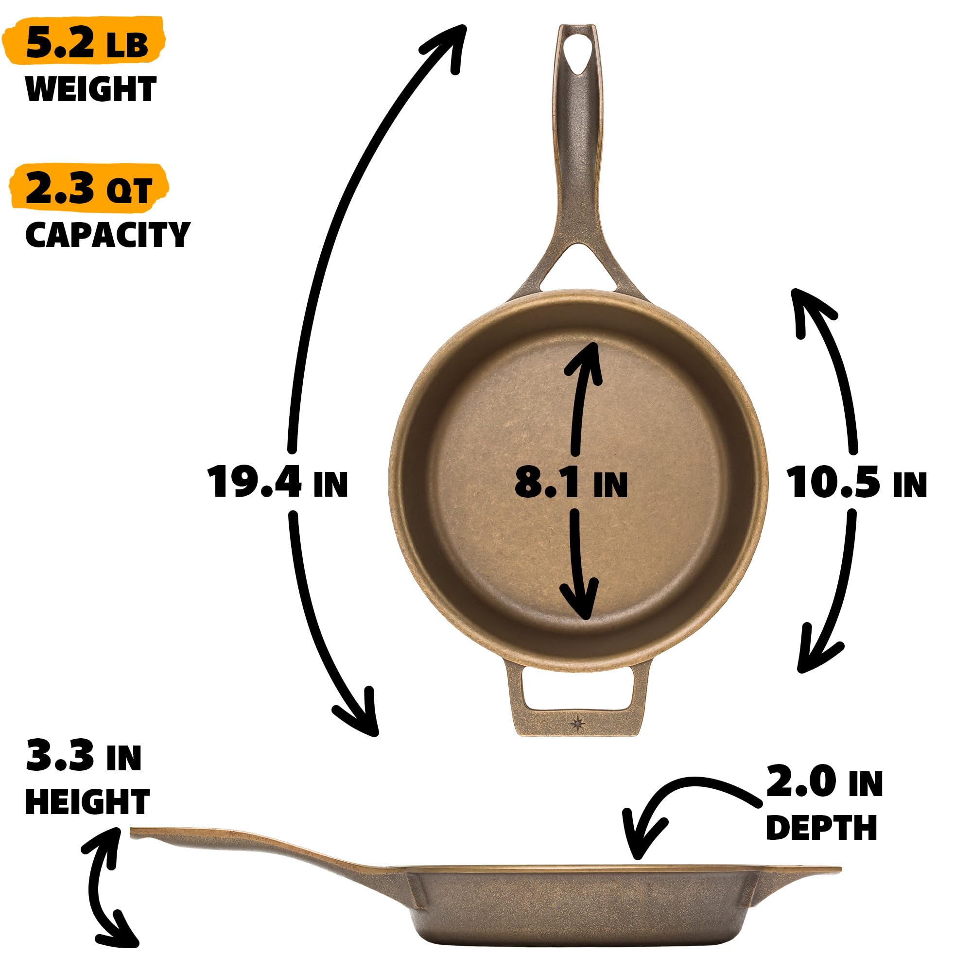 Stargazer skillet in oven baking golden cornbread for one-pan meals