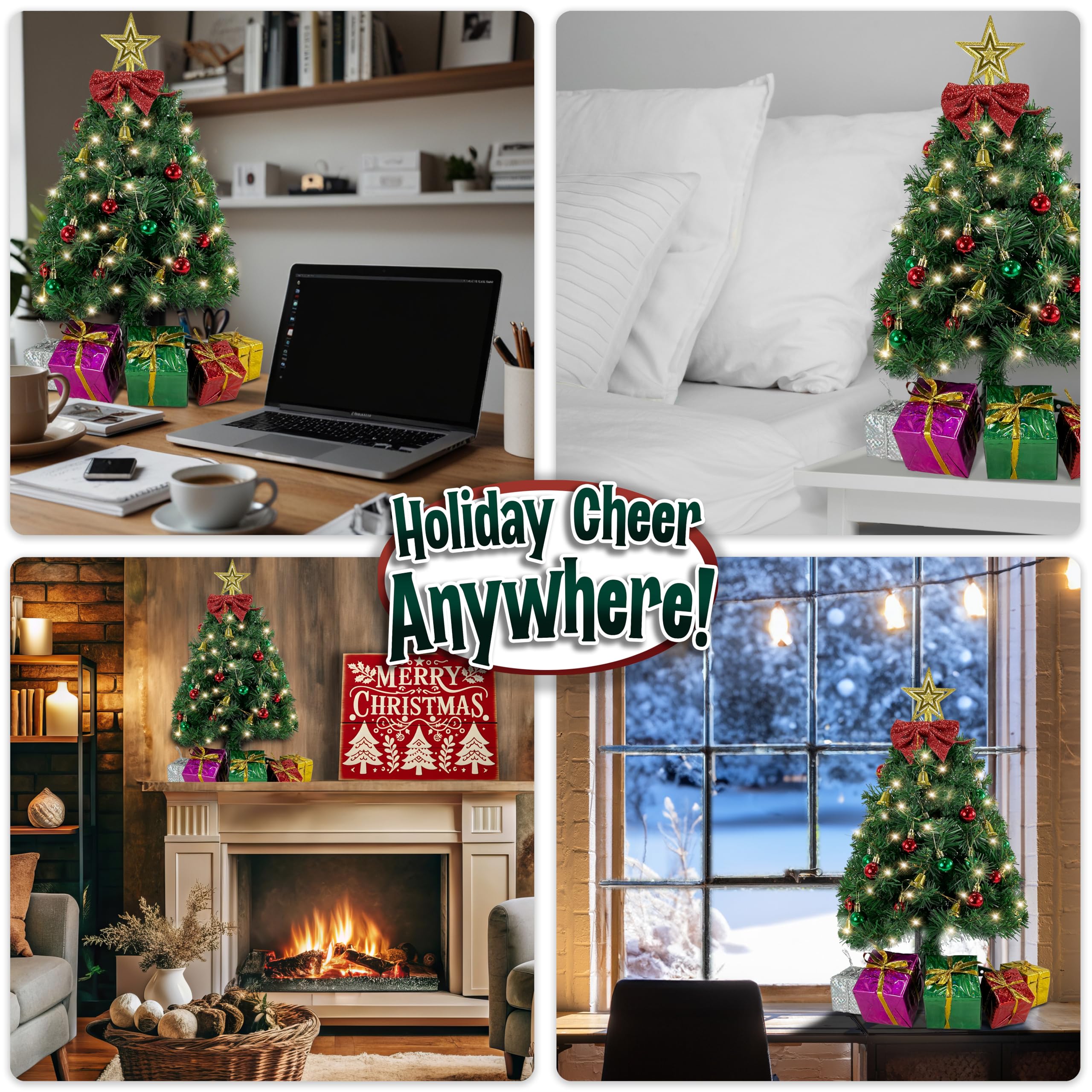 stargo topper and bow detail showing star and bow accent for classic holiday finish