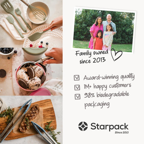 StarPack Home set in kitchen lifestyle image showing modern sage aesthetic